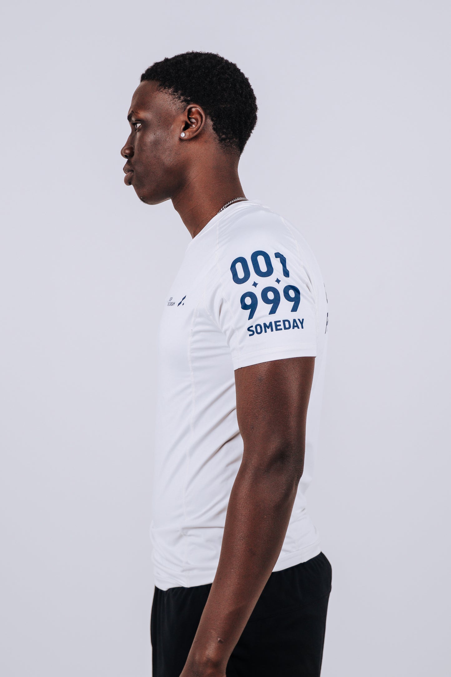 "Greatness Finds A Way” Compression Shirt — White Edition