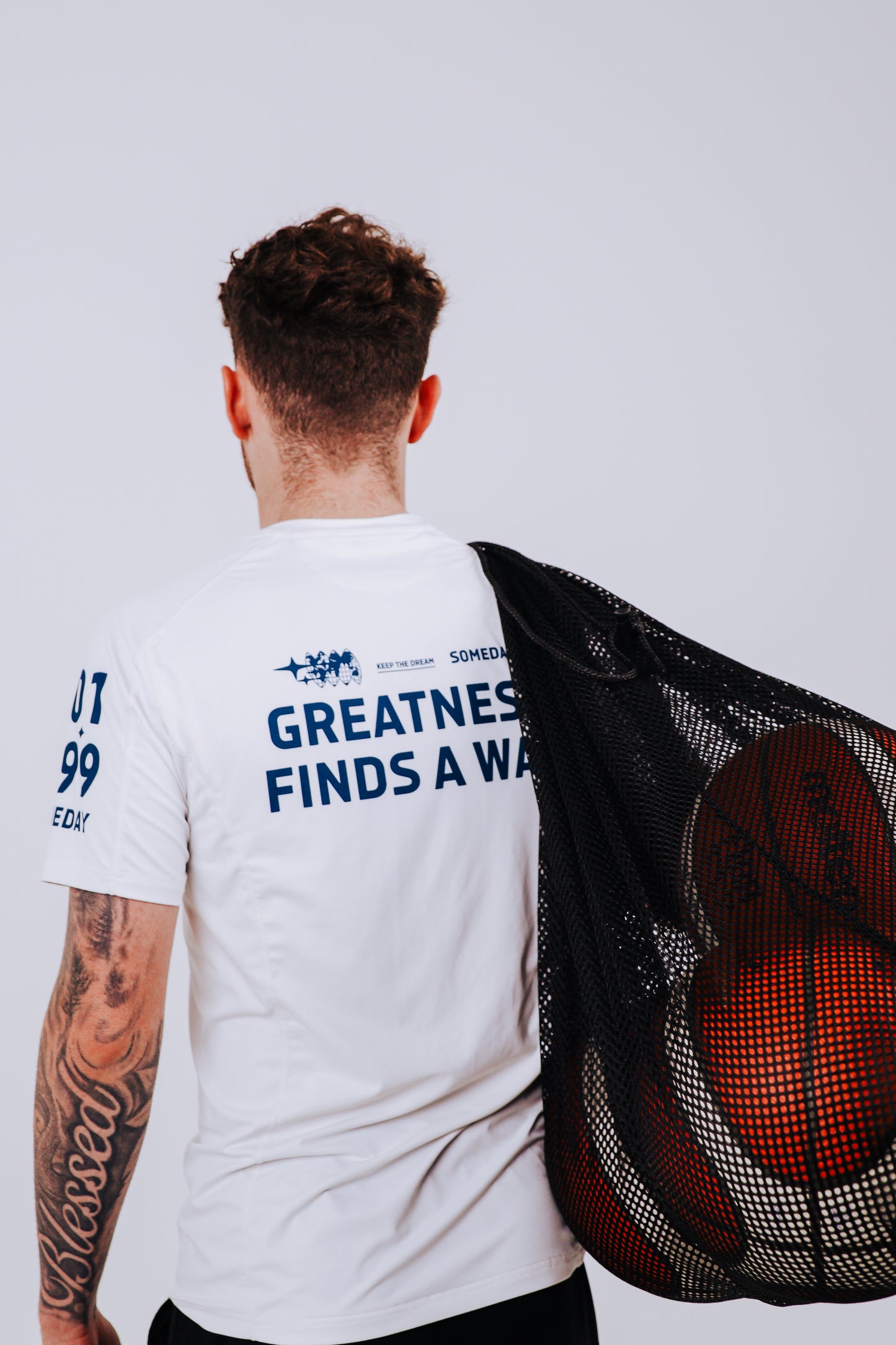 "Greatness Finds A Way” Compression Shirt — White Edition