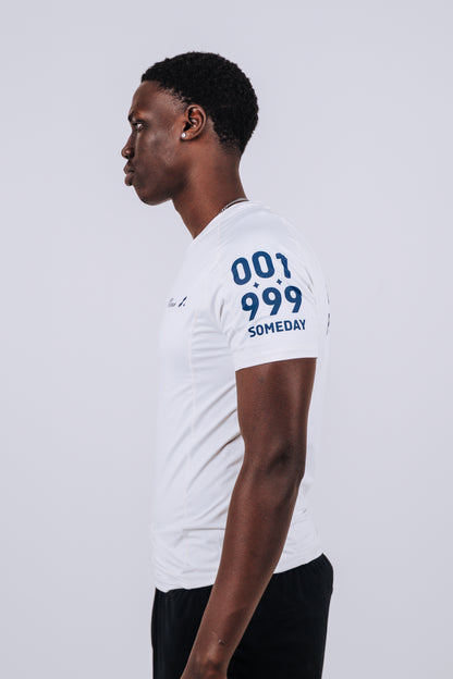 "Greatness Finds A Way” Compression Shirt — White Edition