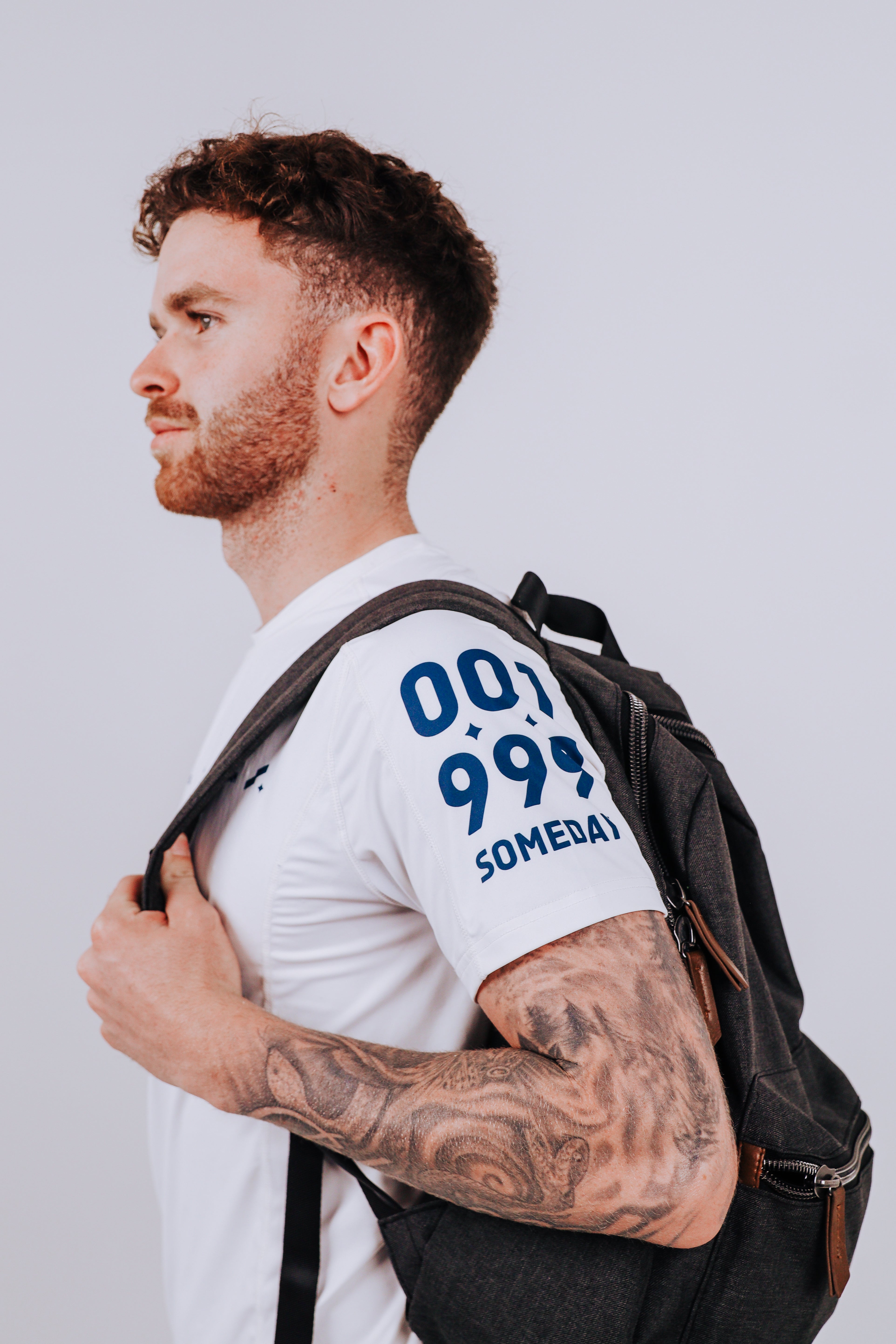 Greatness Finds A Way” Compression Shirt — White Edition – Someday